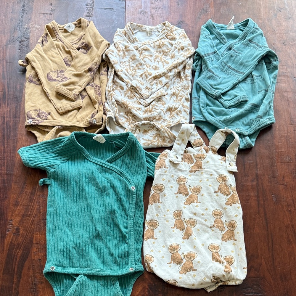 Kate Quinn Organic Cotton Lot of 5 onsies